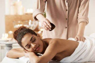 Skin and Hair Oil Massage
